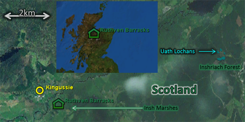 Map: for 2010Apr04, showing Kingussie, Uath Lochans, Insh Marshes, etc.